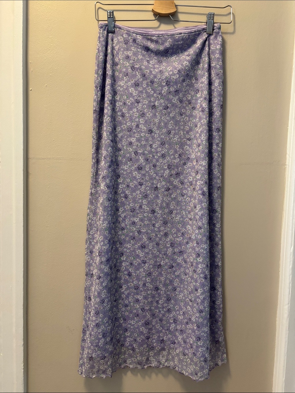 Lilac Floral Maxi Skirt